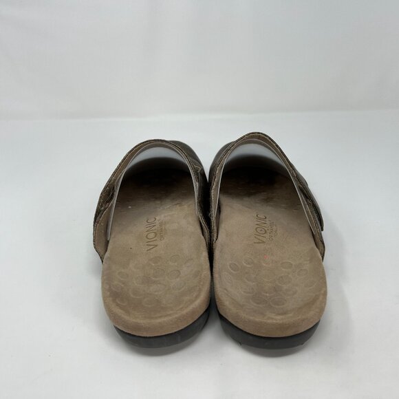 Vionic Mary Jane Slides Copper Womens Size 9 Mule Comfort Slip On - Picture 2 of 10